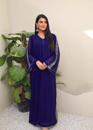 Blue Chiffon Dress