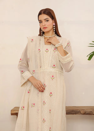 Floral Embroidery & Lace Dress
