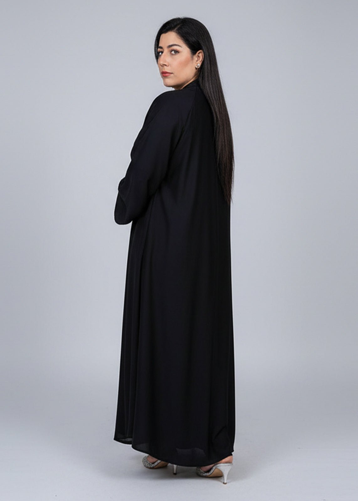 Heavy Hem Abaya Black - Nawaem Altulle