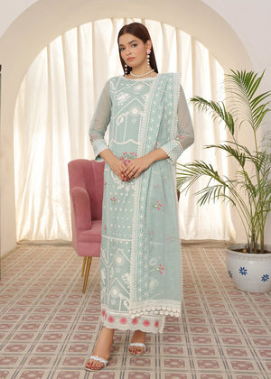 multicoloured silk floss embroidery dress