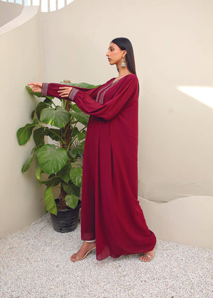 Chiffon Dress Hand Embellished