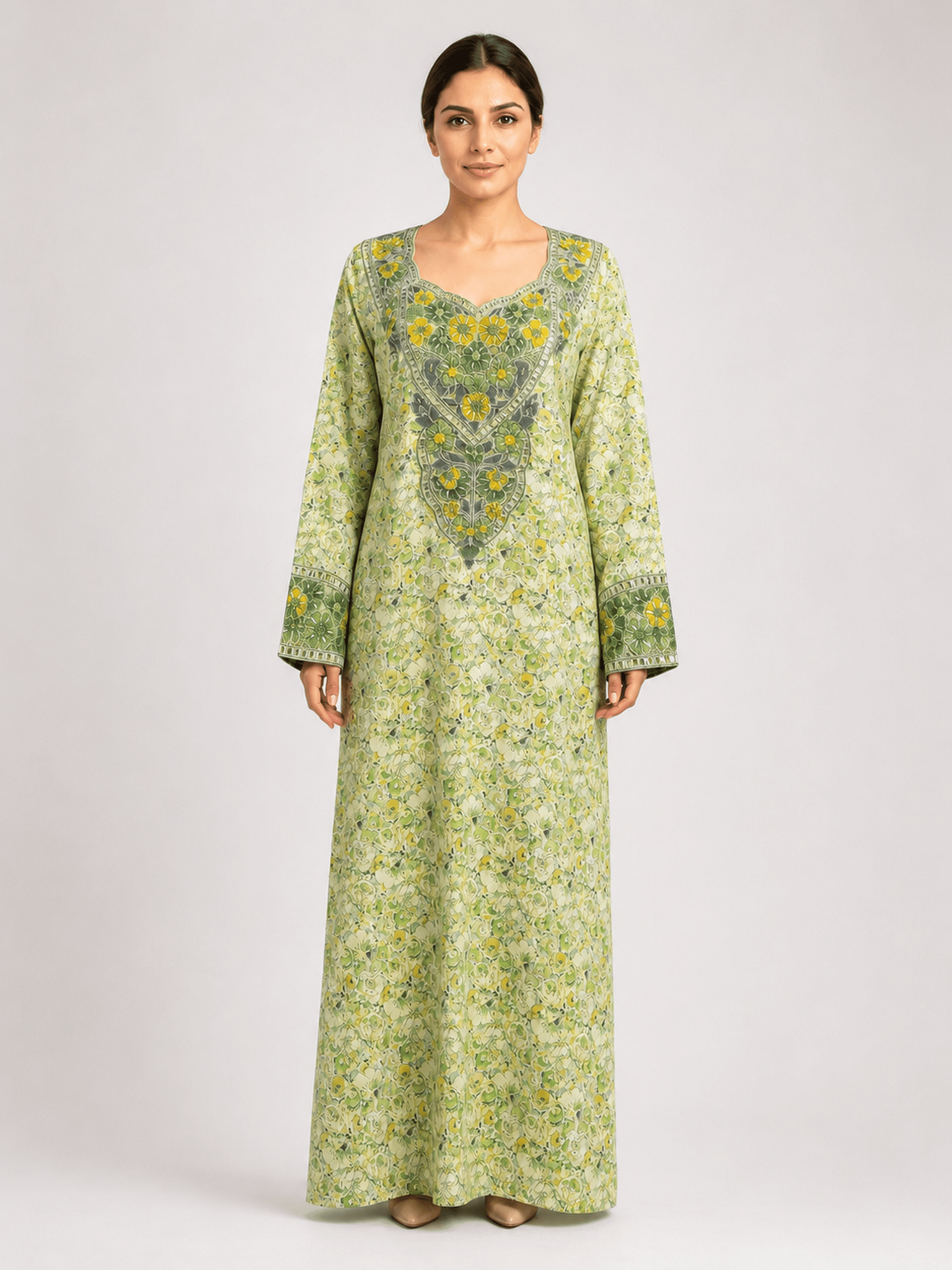 Zahra Multicolor Print Mukhawar - Nawaem Altulle