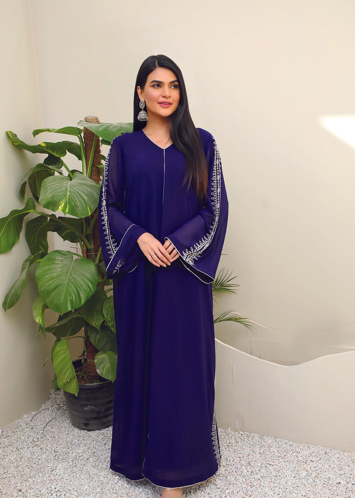 Blue Chiffon Dress