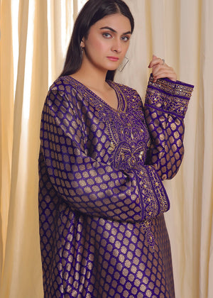 Indian Banarsi Jamawar Dress - Nawaem Altulle