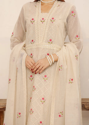 Floral Embroidery & Lace Dress
