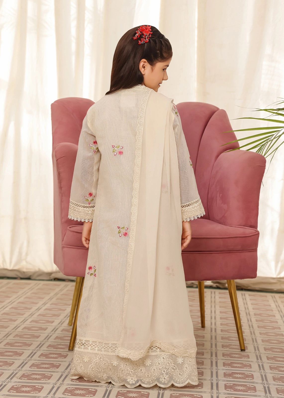 Floral Embroidery & Lace for girls