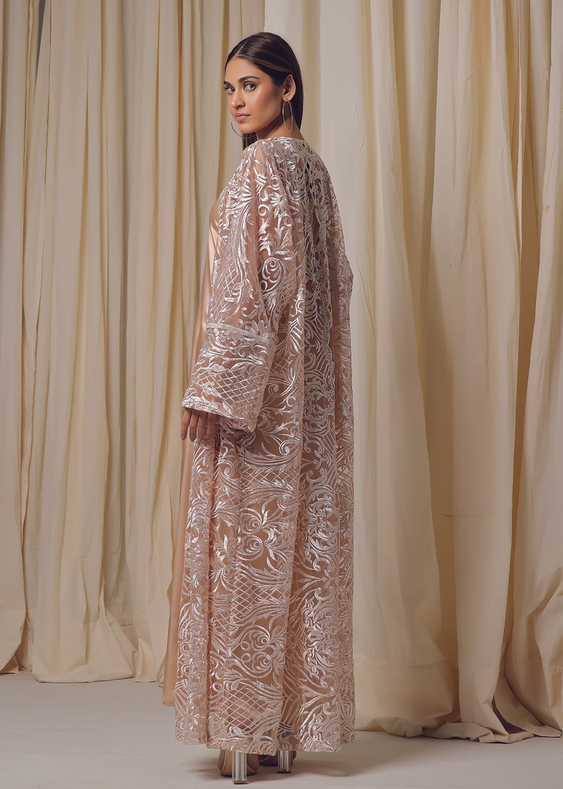 Silk Floss Embroidered Jacket - Nawaem Altulle