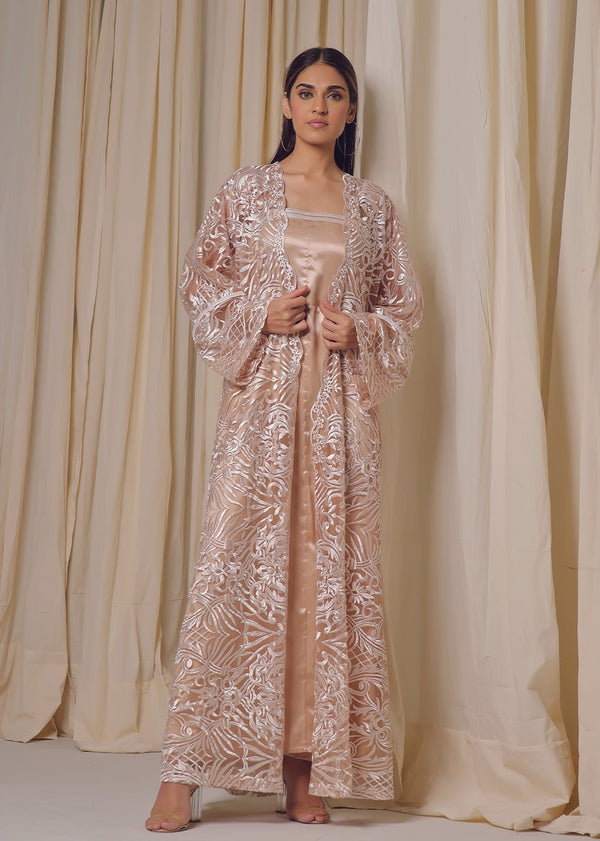 Silk Floss Embroidered Jacket - Nawaem Altulle