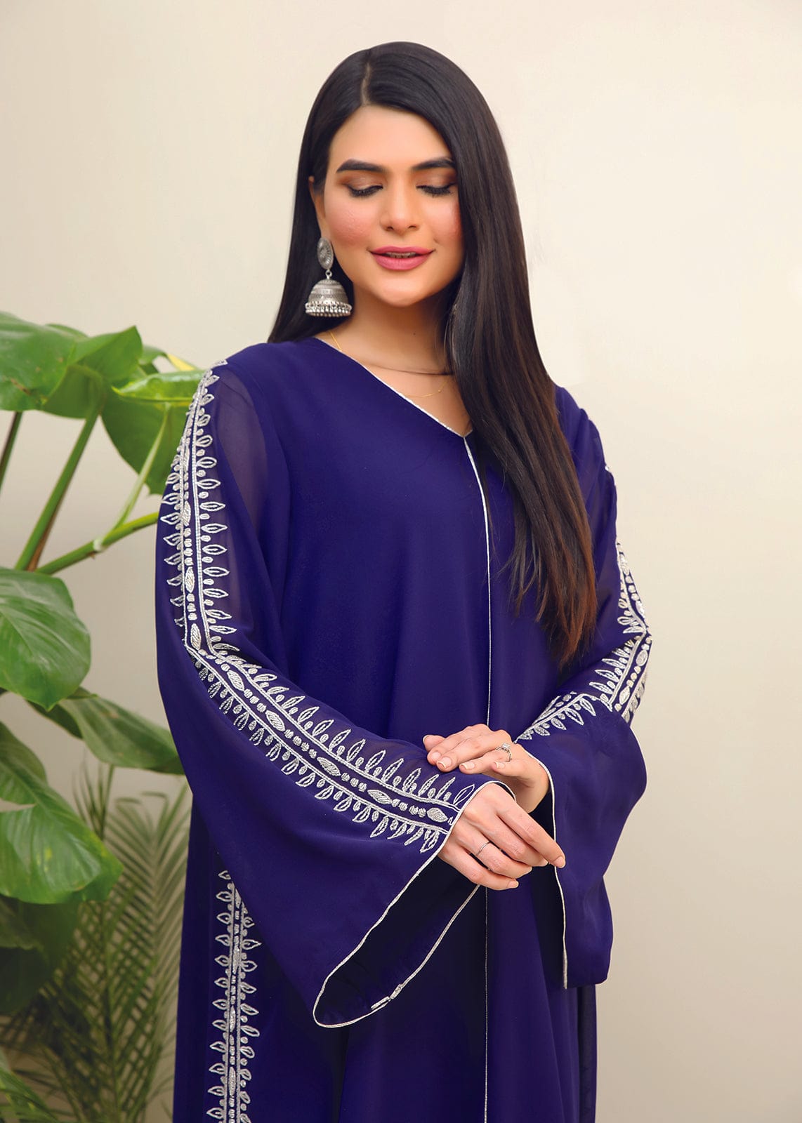 Blue Chiffon Dress