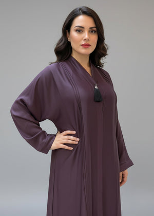 Abaya Dark Purple - Nawaem Altulle