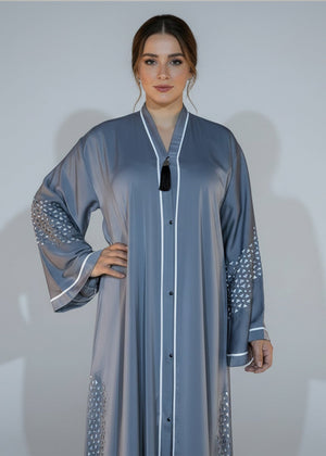 Abaya Grey - Nawaem Altulle