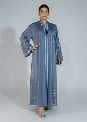 Abaya Grey - Nawaem Altulle