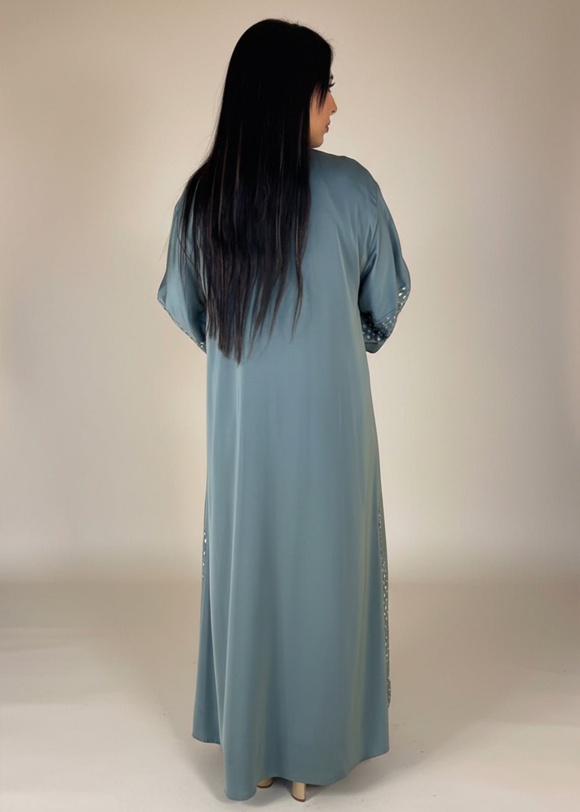Abaya Light Green - Nawaem Altulle