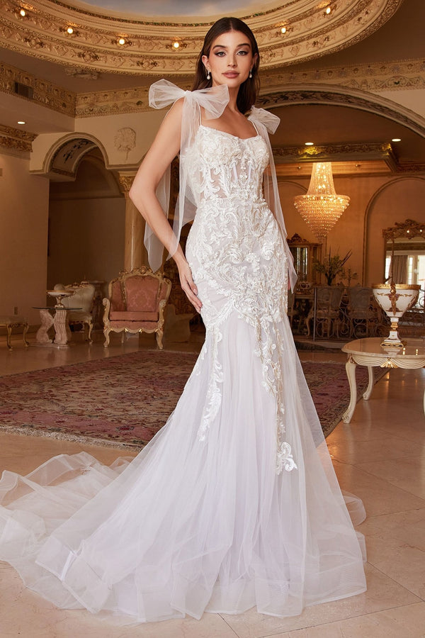 Beatrice Lace Corset Mermaid Gown - Nawaem Altulle