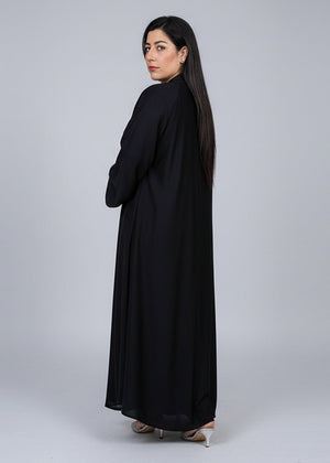 Heavy Hem Abaya Black - Nawaem Altulle
