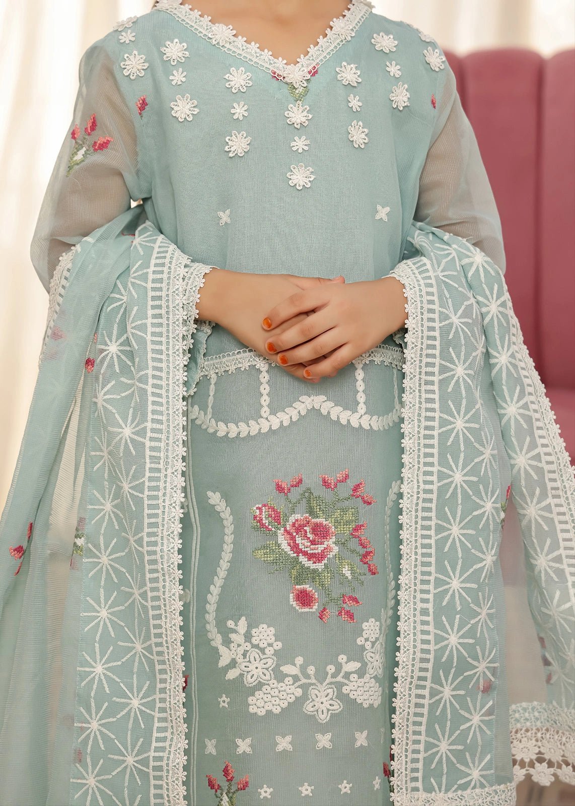 Embroidered Dress for Girls