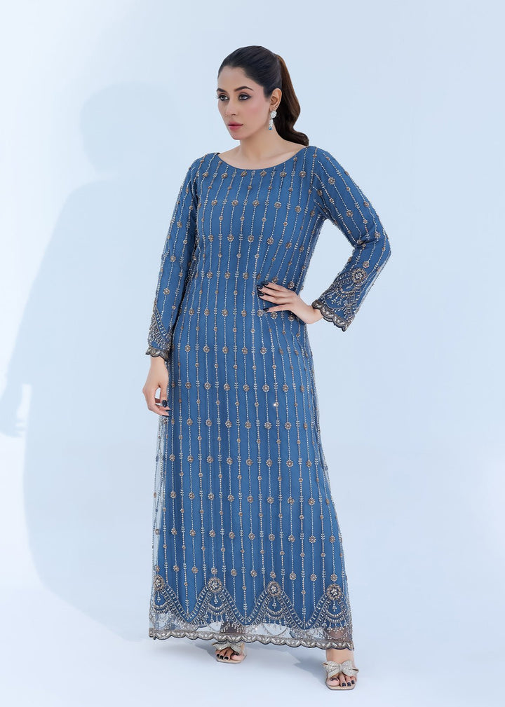 Soft Crystal Embellished Tulle Dress